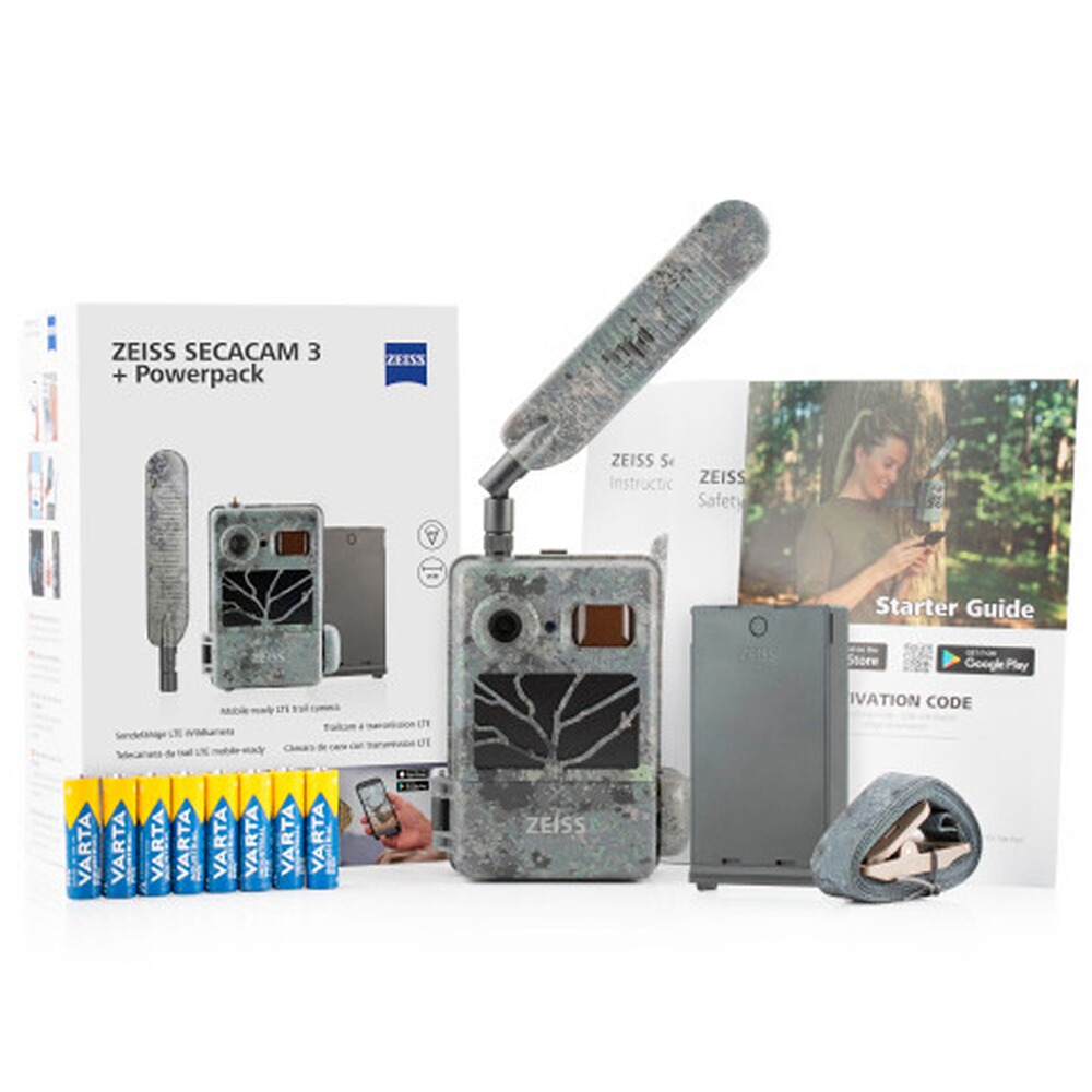 Wildkamera Secacam 3 LTE + SC3 Power Pack – Set, ZEISS