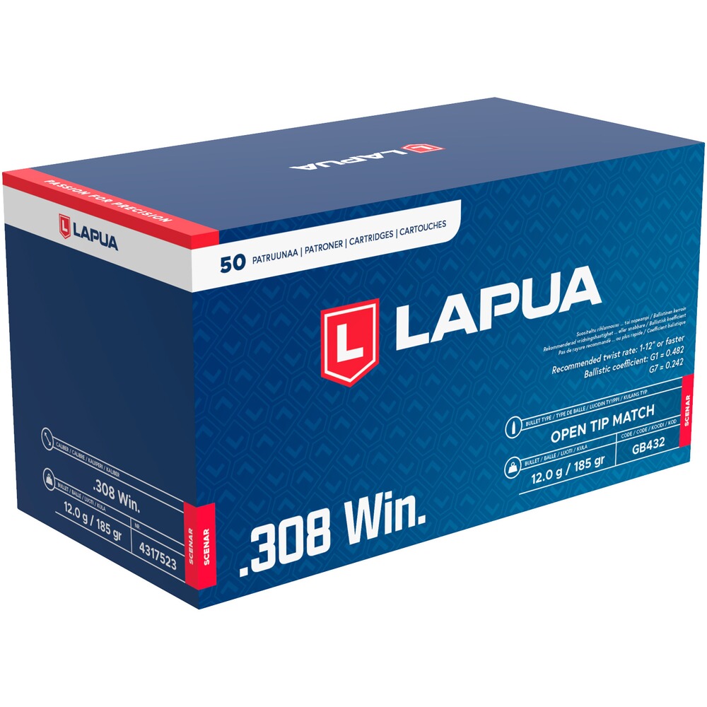 Lapua .308Win. SCENAR OTM 185grs. 50pcs., Lapua