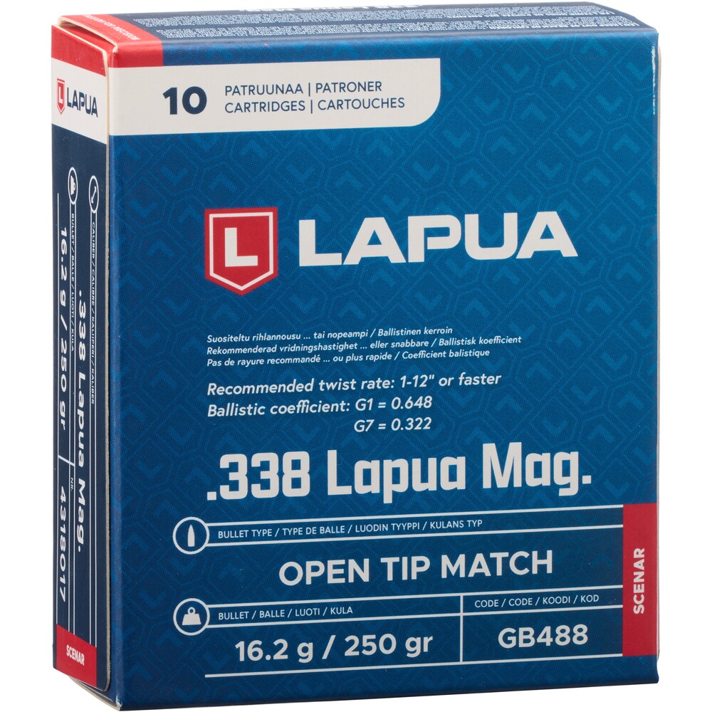 .338 Lapua Magnum Scenar OTM 16,2/250grs.