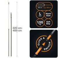 Teleskopstiel OneClick, Fiskars
