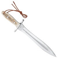 Abfangmesser mit Hirschhorngriff, Herbertz