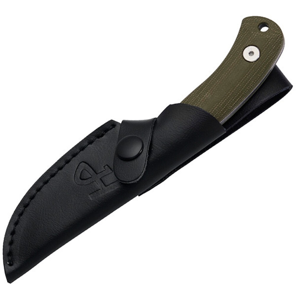 Gürtelmesser D2 grün Micarta, Herbertz