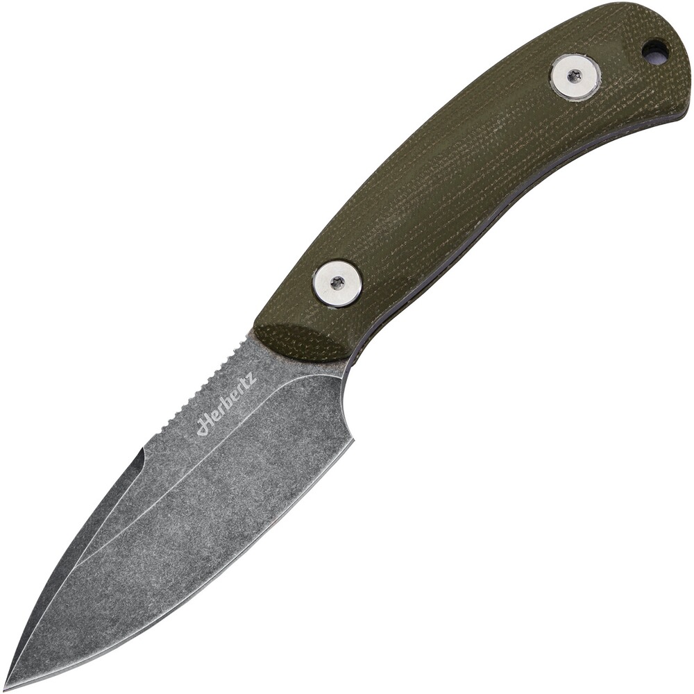 Couteau de ceinture et amp; #72 ; & #101 ; & #114 ; & #98 ; & #101 ; & #114 ; & #116 ; & #122 ; Micarta vert D2, Herbertz