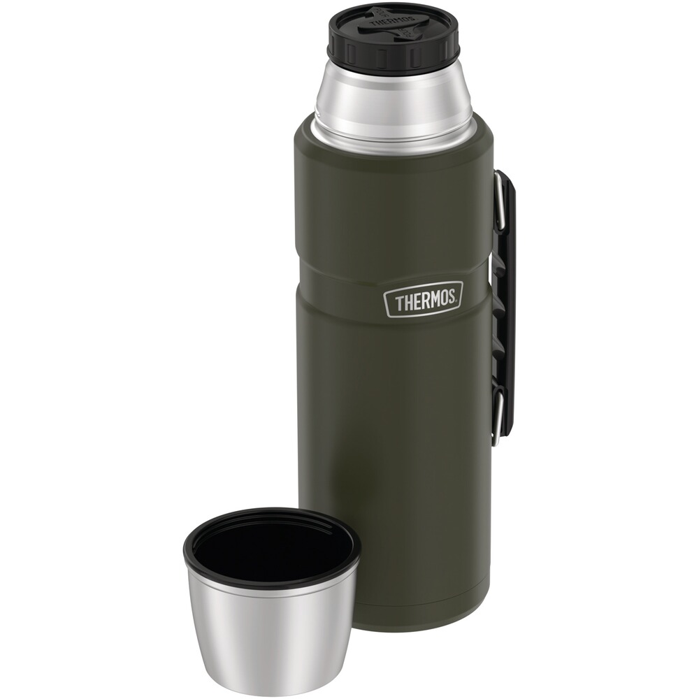 Vacuum flask Thermos Bottle olive 1.20l, Thermos