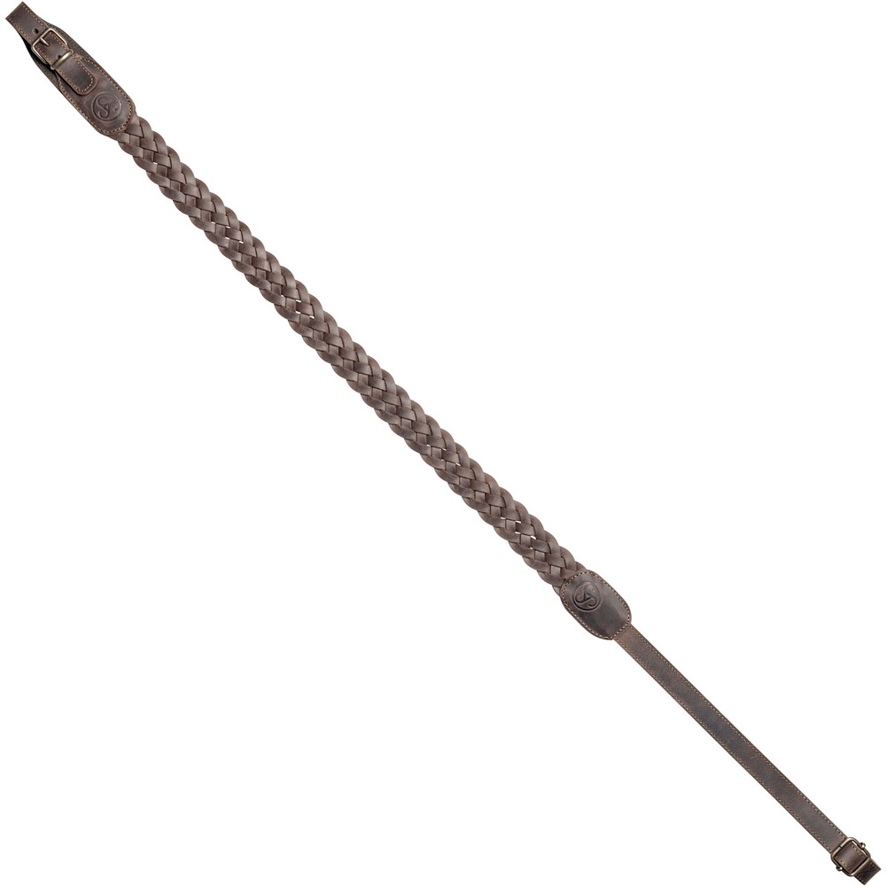 Gewehrriemen Leder geflochten, SAUER
