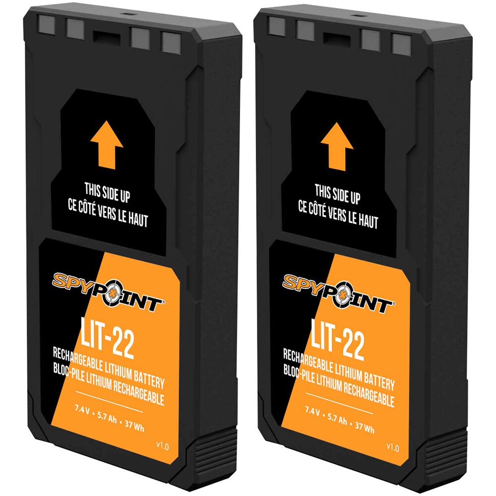 Batterie au lithium LIT-22 (lot de 2) & 83 & 112 & 121 & 112 & 111 & 105 & 110 & 116, Spypoint