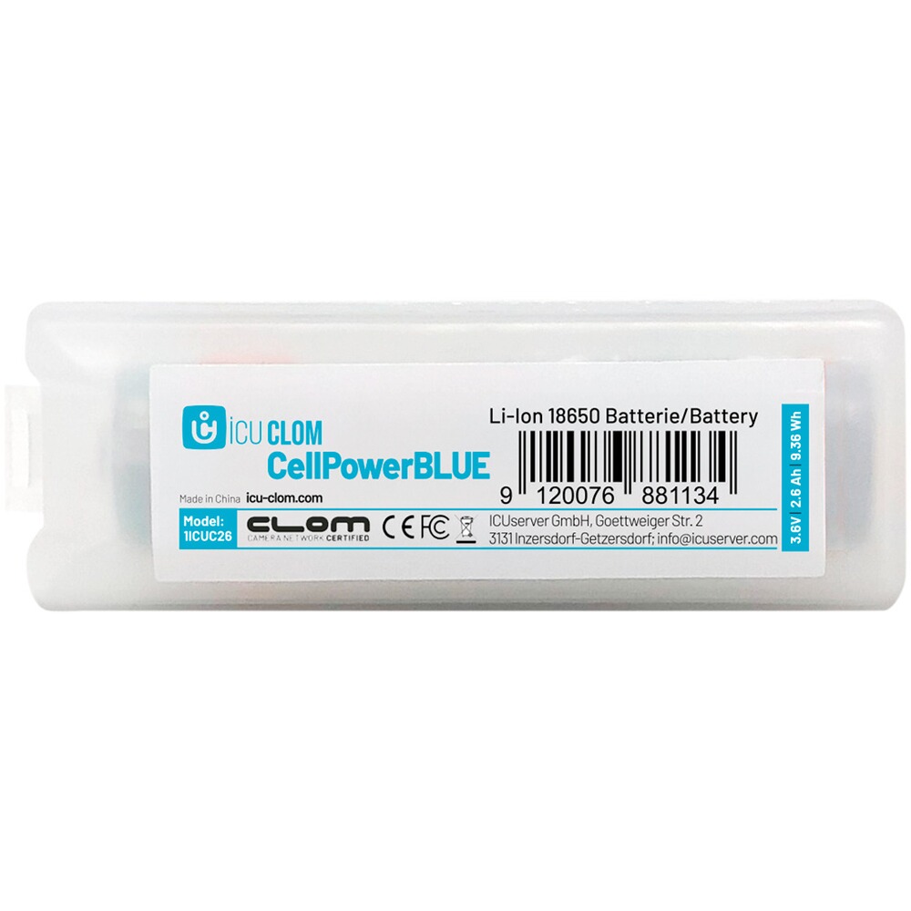 Akku ICU CELLPOWER BLUE 18650 2.600mAh, ICU