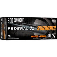 .300 Blackout Fusion Tipped Subsonic 12,3g/190grs., Federal Ammunition