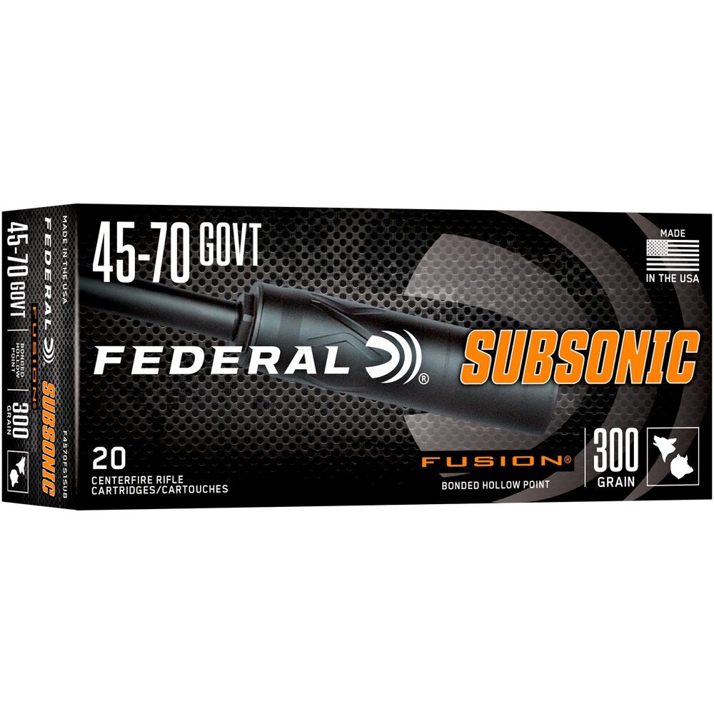 .45/70 Gov. Fussion Subsonic 19,4g/300grs