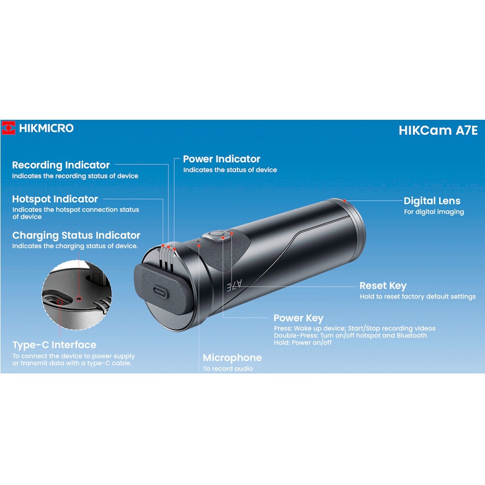 Action Gewehrkamera HIKCam A7E 4K, Hikmicro
