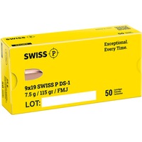 9 mm Luger DS-1 Vollmantel 7,5g/115grs., Swiss P
