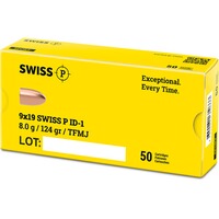 9 mm Luger ID-1 TFMJ 8g/124grs., Swiss P