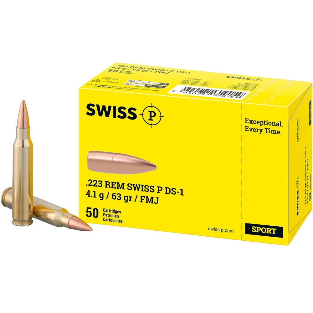 .223 Rem. DS-1 Vollmantel 3,6g/55grs., Swiss P