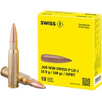 .308 Win. LR-1 HPBT 10,9g/168grs., Swiss P