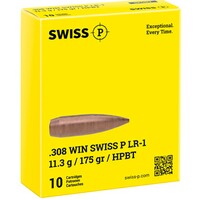 .308 Win. LR-1 HPBT 11,3g/175grs., Swiss P