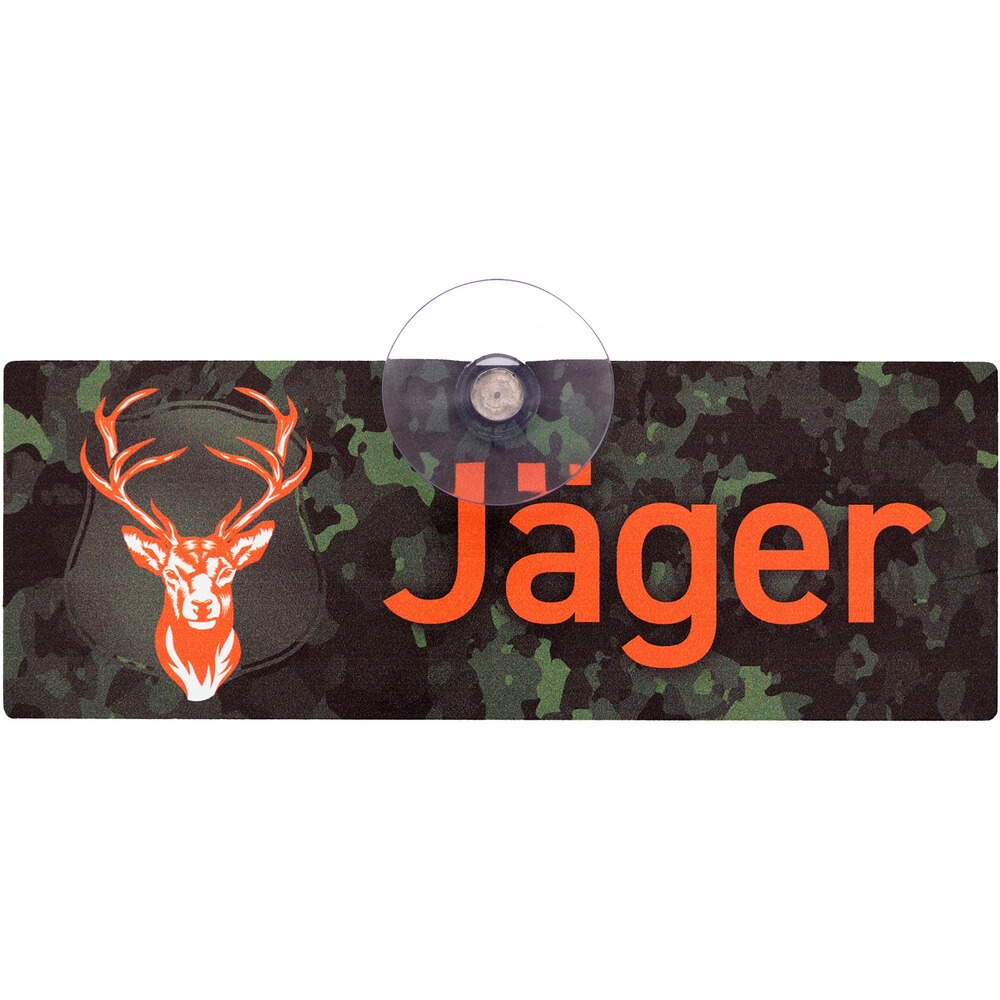 Schild mit Saugnapf für die Jagd - eckig