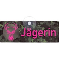 Schild mit Saugnapf für die Jagd - eckig, WILDE HILDE