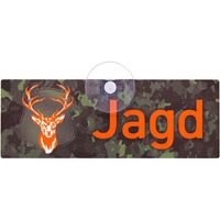 Schild mit Saugnapf für die Jagd - eckig, WILDE HILDE