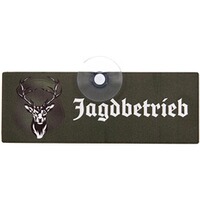 Schild mit Saugnapf für die Jagd - eckig, WILDE HILDE