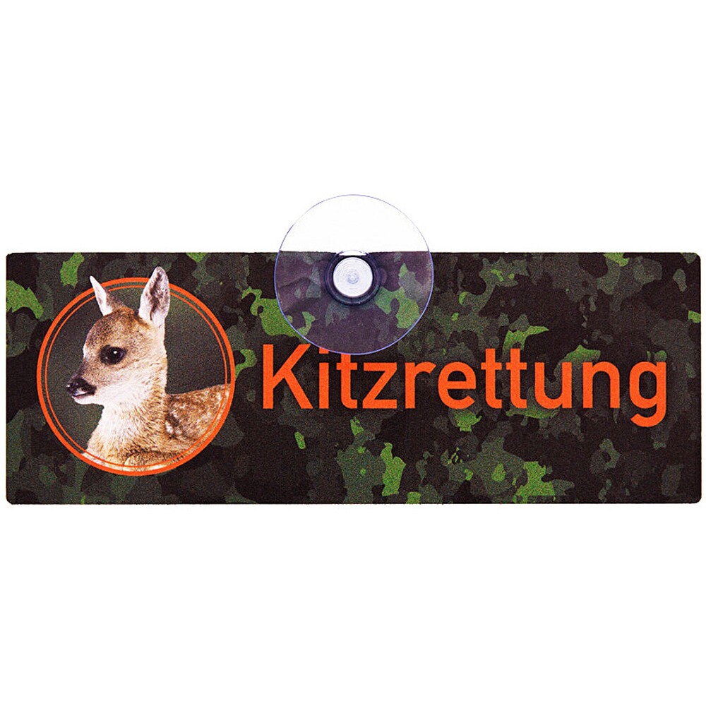 Schild mit Saugnapf für die Jagd - eckig