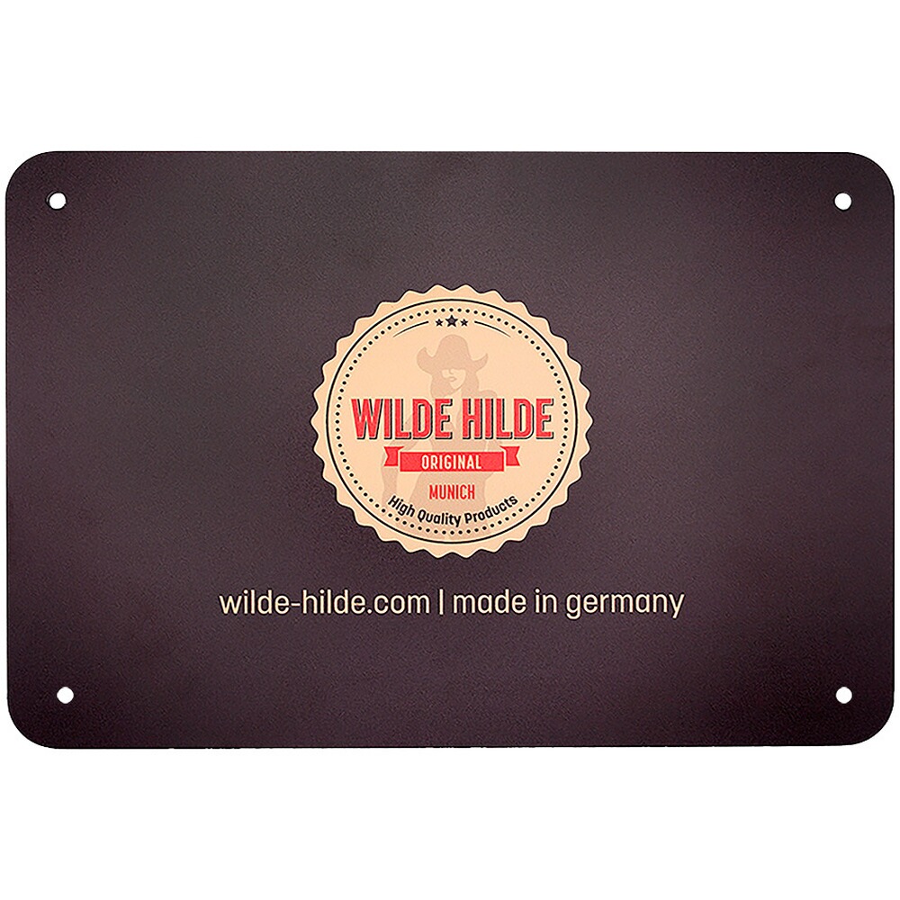 Warnschild Hund, WILDE HILDE