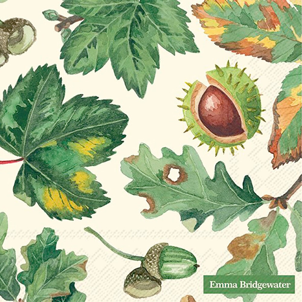 Servietten "Trees and Leaves Cream"