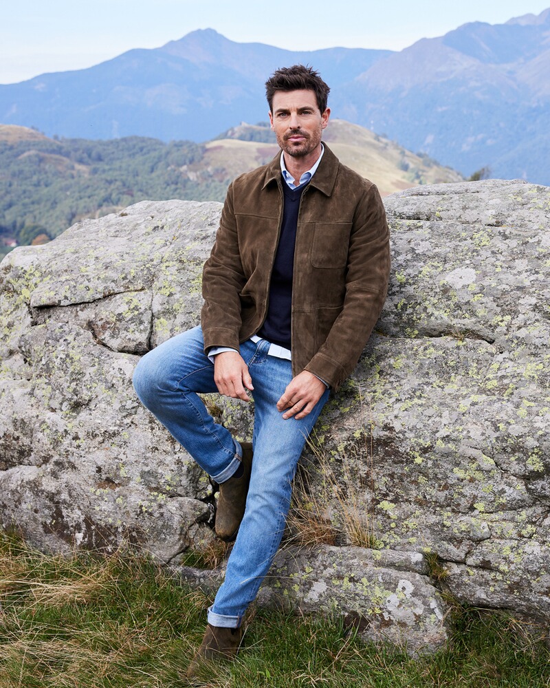 Lederjacke mit Zipper, HIGHMOOR