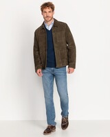 Lederjacke mit Zipper, HIGHMOOR