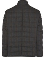 Steppjacke mit Tweed-Print, Steinbock