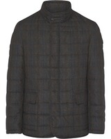 Steppjacke mit Tweed-Print, Steinbock