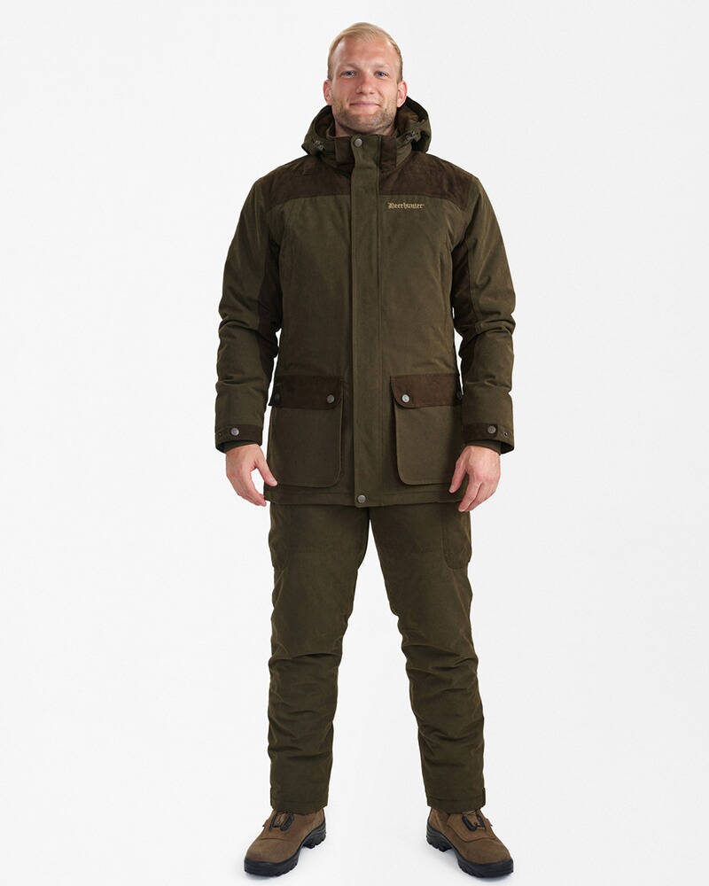 Winter jacket Eagle olive patched, size 48, Deerhunter