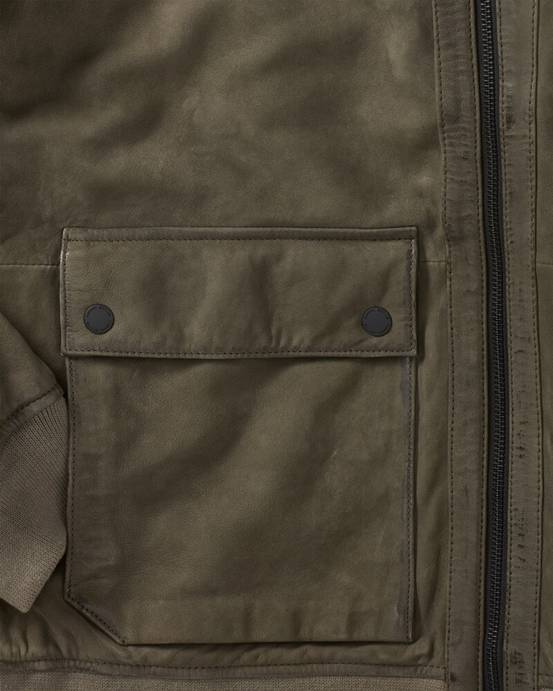 Lederjacke, camel active