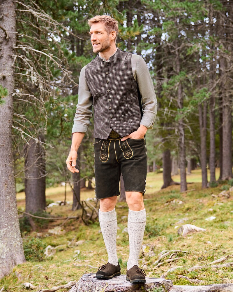 Slim Fit Leinenhemd, Almsach