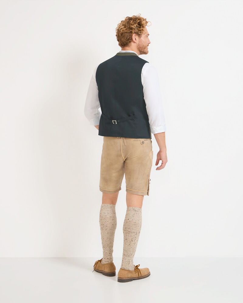 Cordweste mit Print, Almsach