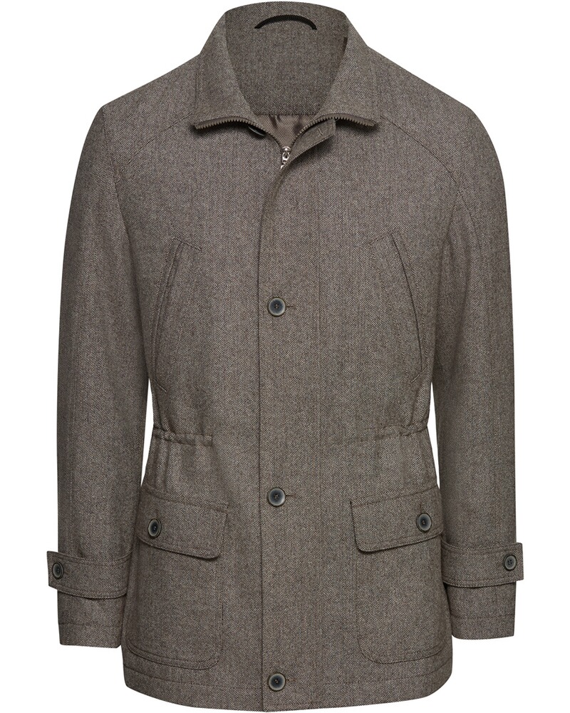 Fischgrat-Outdoorjacke