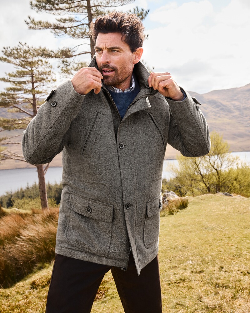 herringbone outdoor jacket, Highmoor