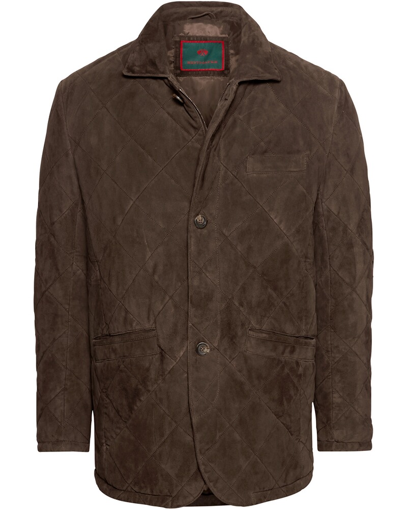 Gesteppte Lederjacke