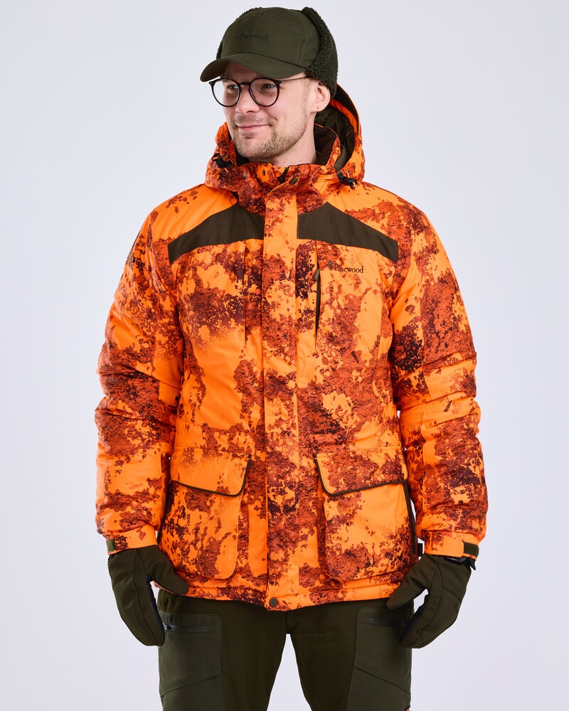 Veste d'hiver Abisko 2.0 orange camouflage, taille S, Pinewood