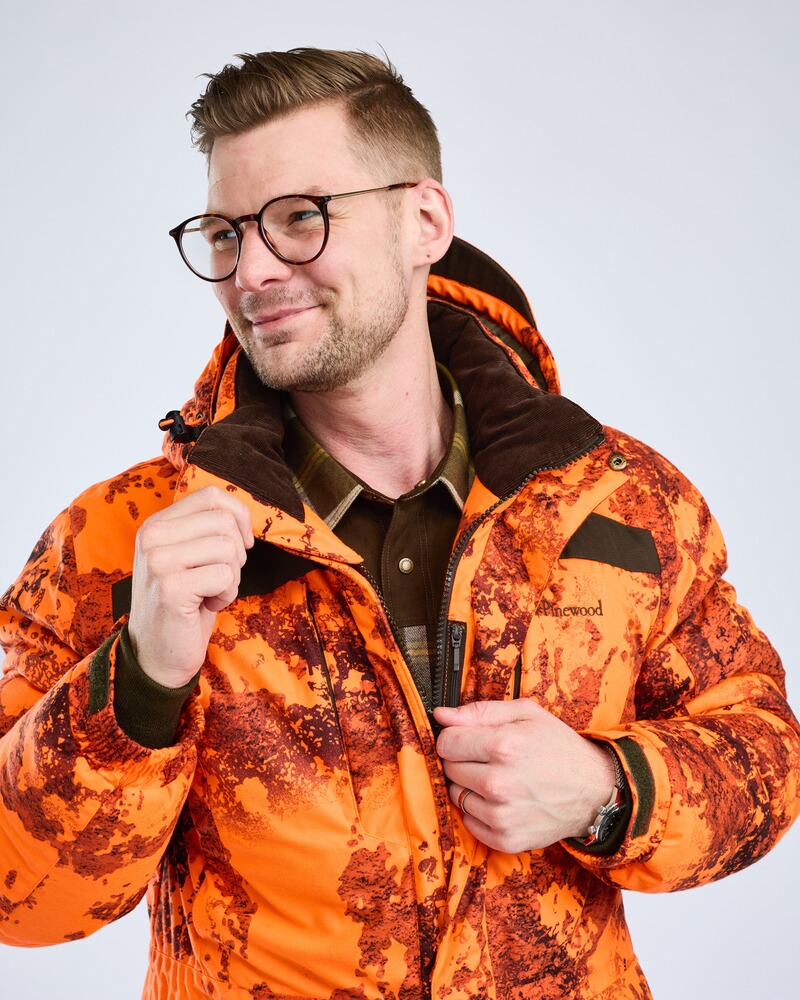 Veste d'hiver Abisko 2.0 orange camouflage, taille S, Pinewood