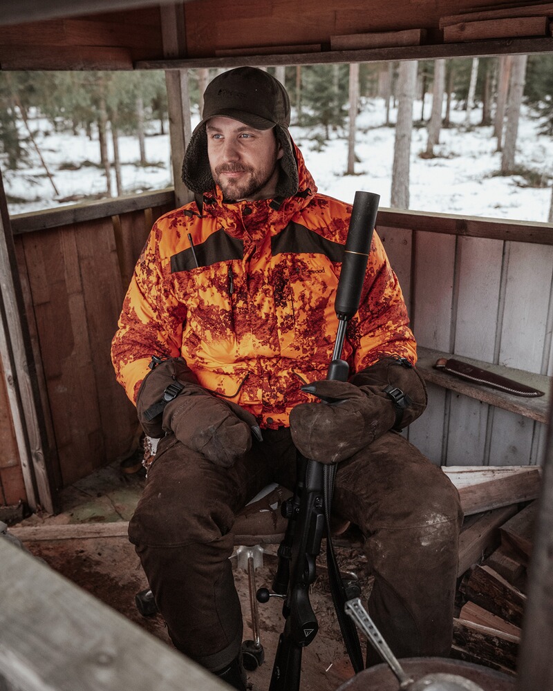 Veste d'hiver Abisko 2.0 orange camouflage, taille S, Pinewood