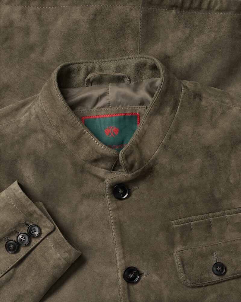 Lederjanker mit Wolldetails, REITMAYER