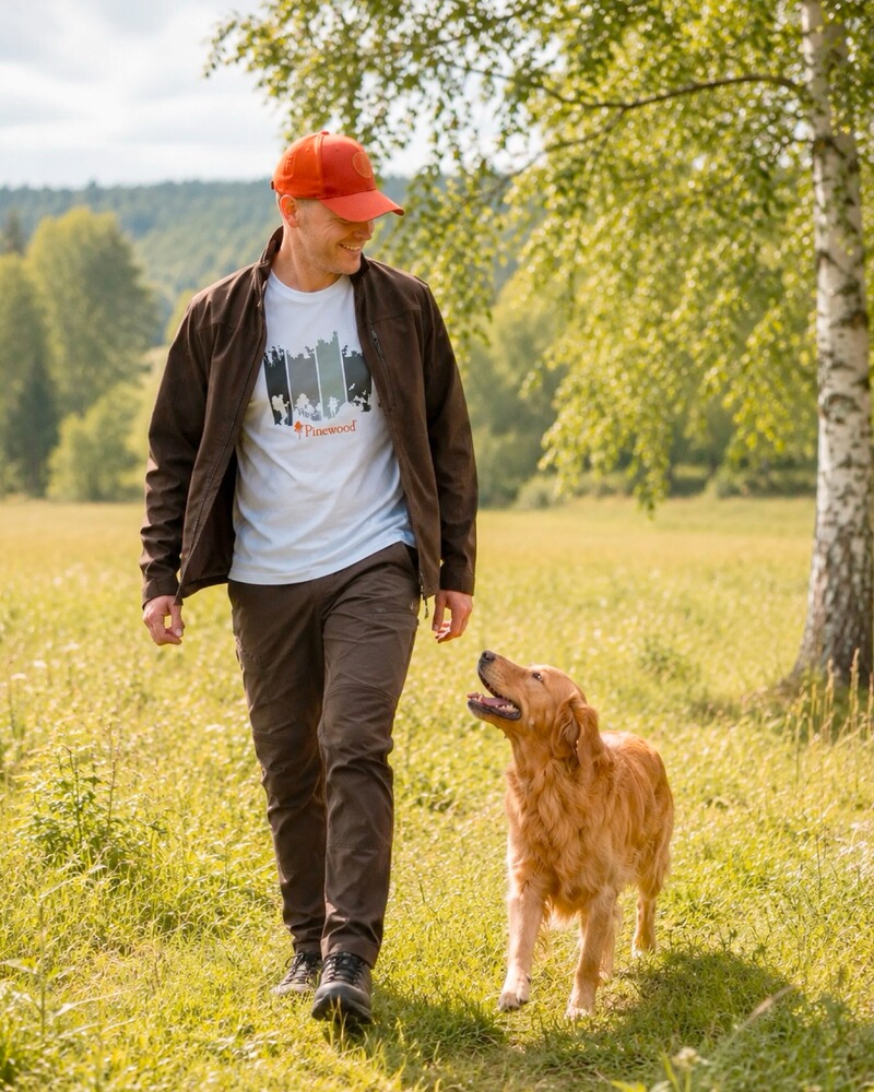 Hundesportjacke Hybrid Stretch, Pinewood