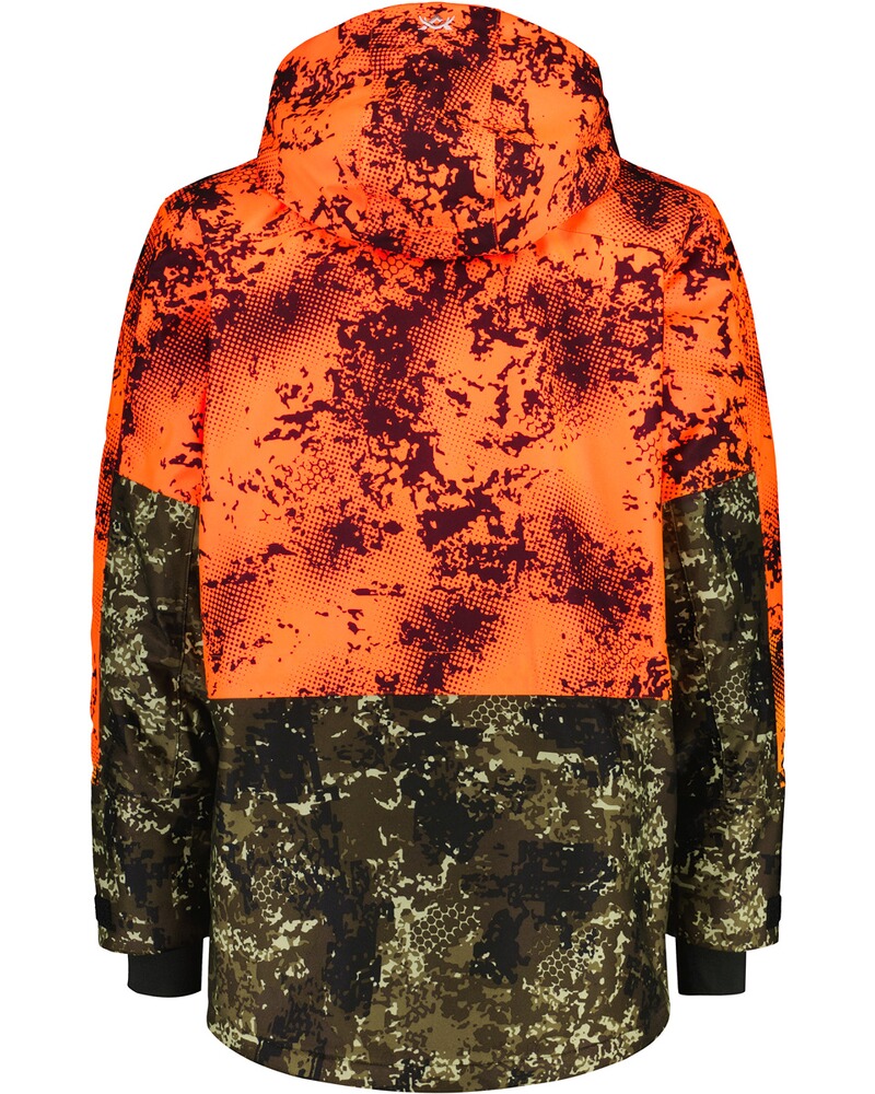 Veste n° 84, n° 117, n° 110, n° 100, n° 114 et n° 97 camouflage orange, Alaska, Alaska
