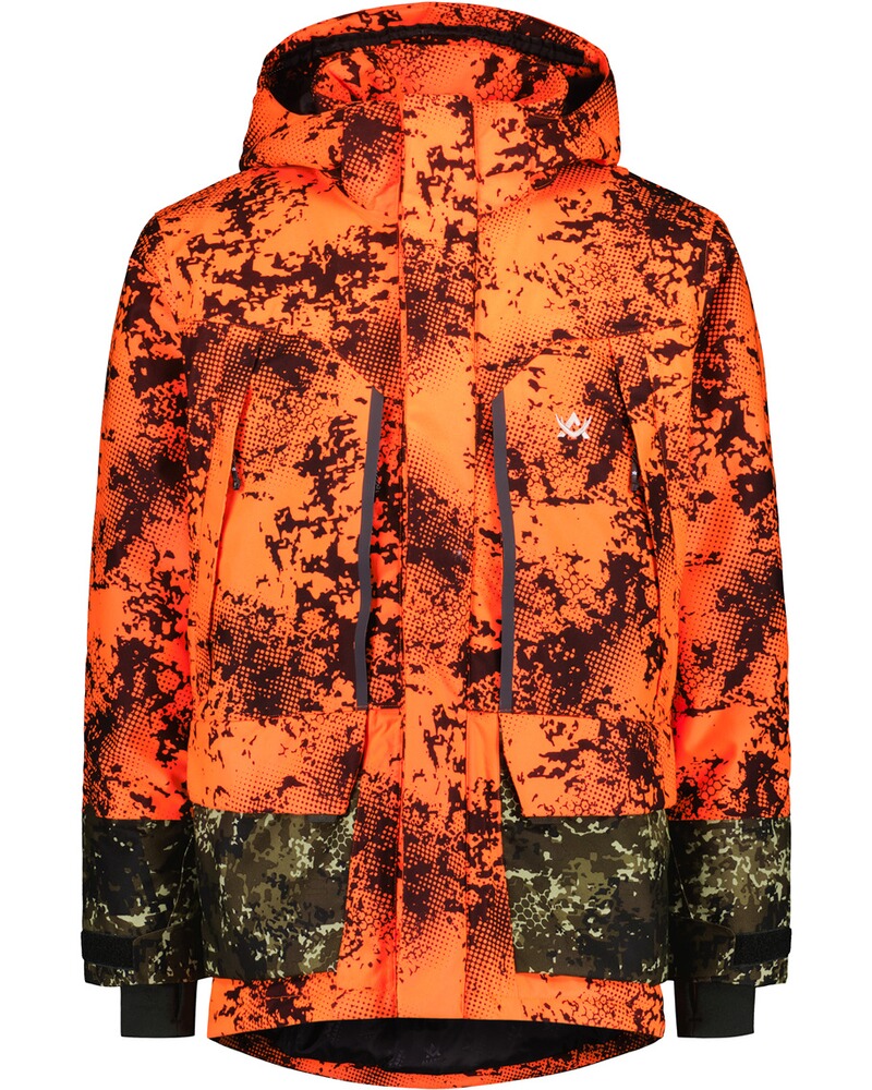 Veste n° 84, n° 117, n° 110, n° 100, n° 114 et n° 97 camouflage orange, Alaska, Alaska