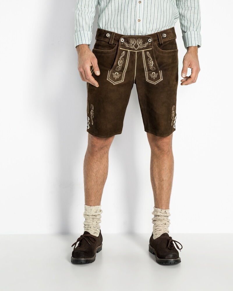 Kurze Lederhose mit Hosenträger, Luis Steindl