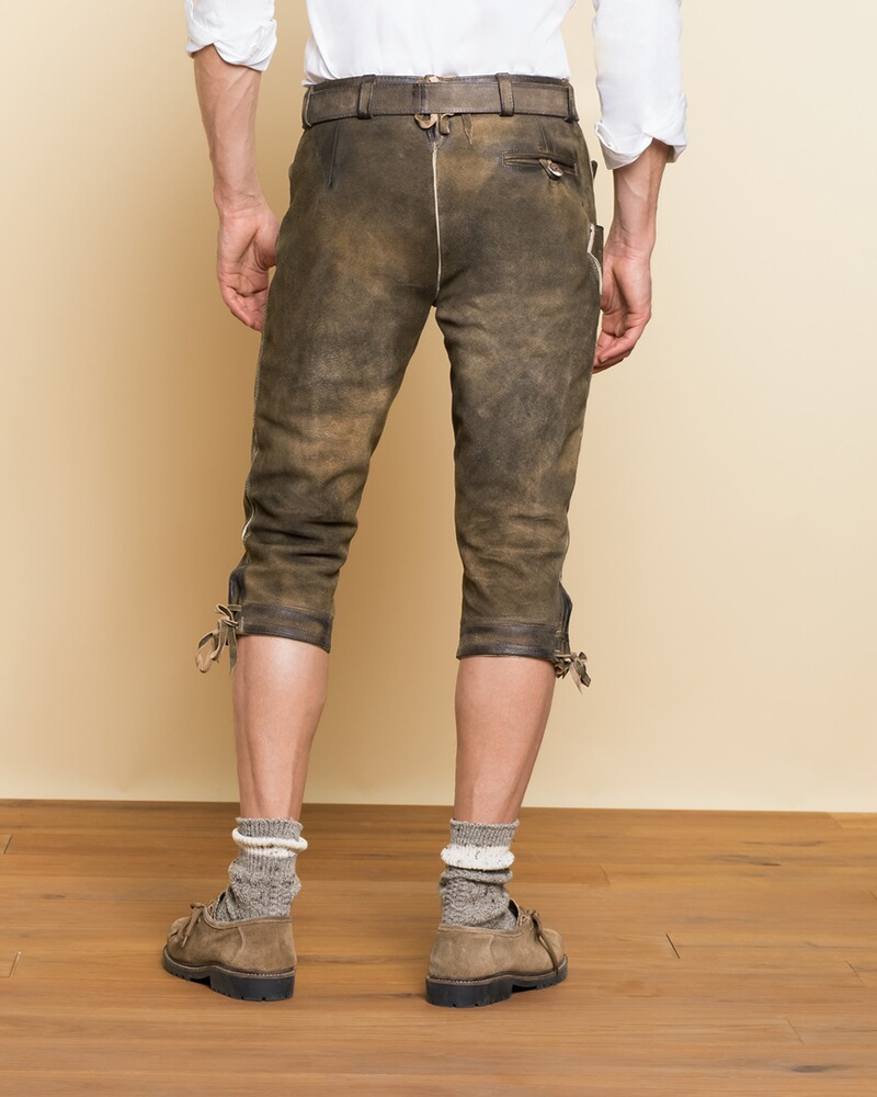 Kniebundlederhose mit Gürtel, Luis Steindl