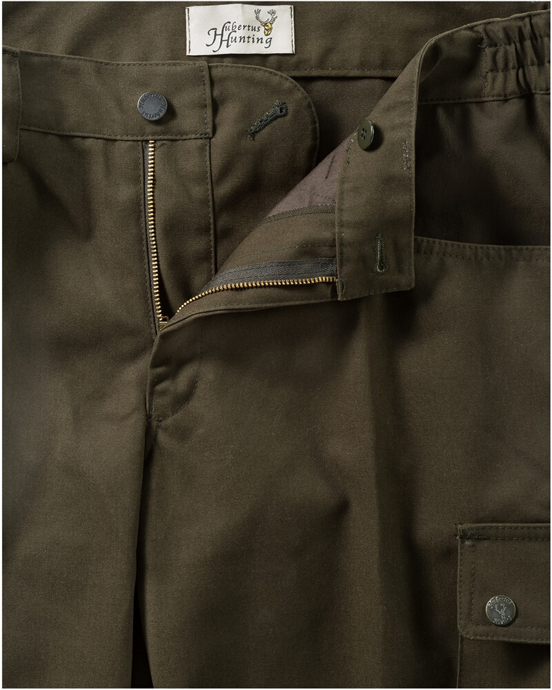 Canvas trousers olive, size 46, Hubertus