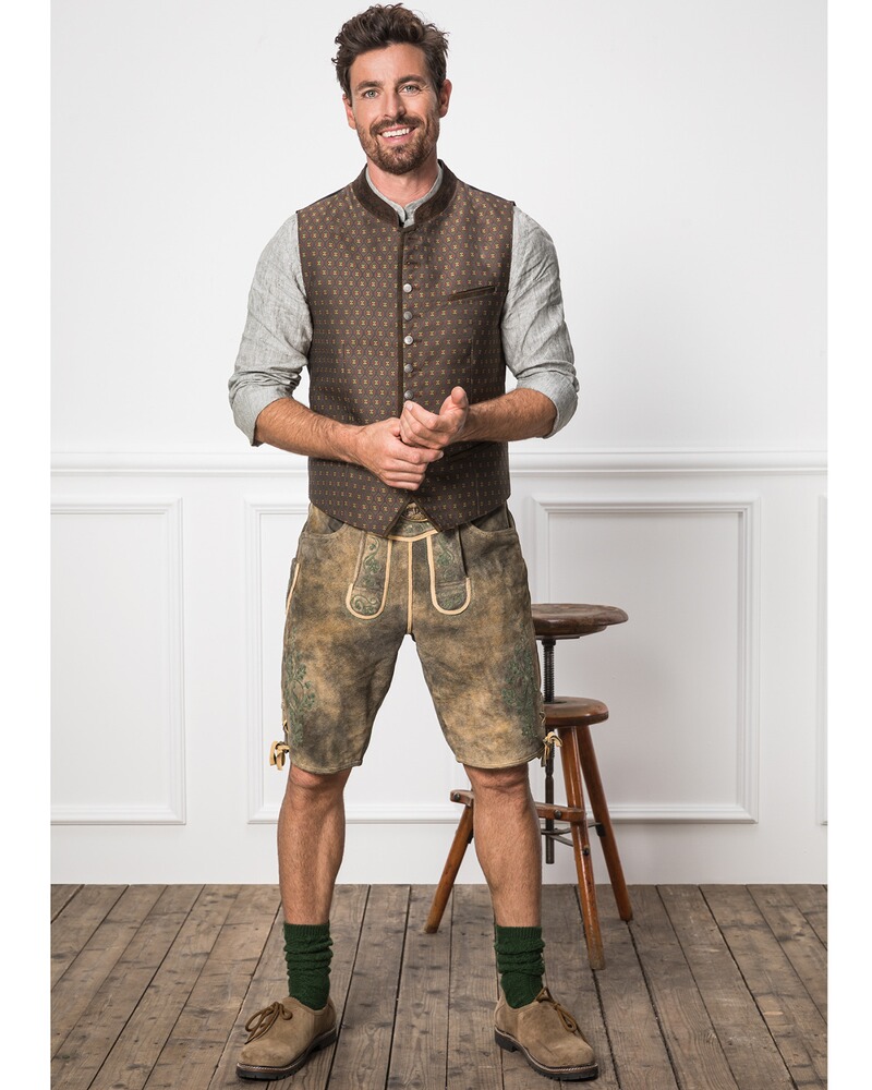Kurze Lederhose mit Gürtel, Almsach