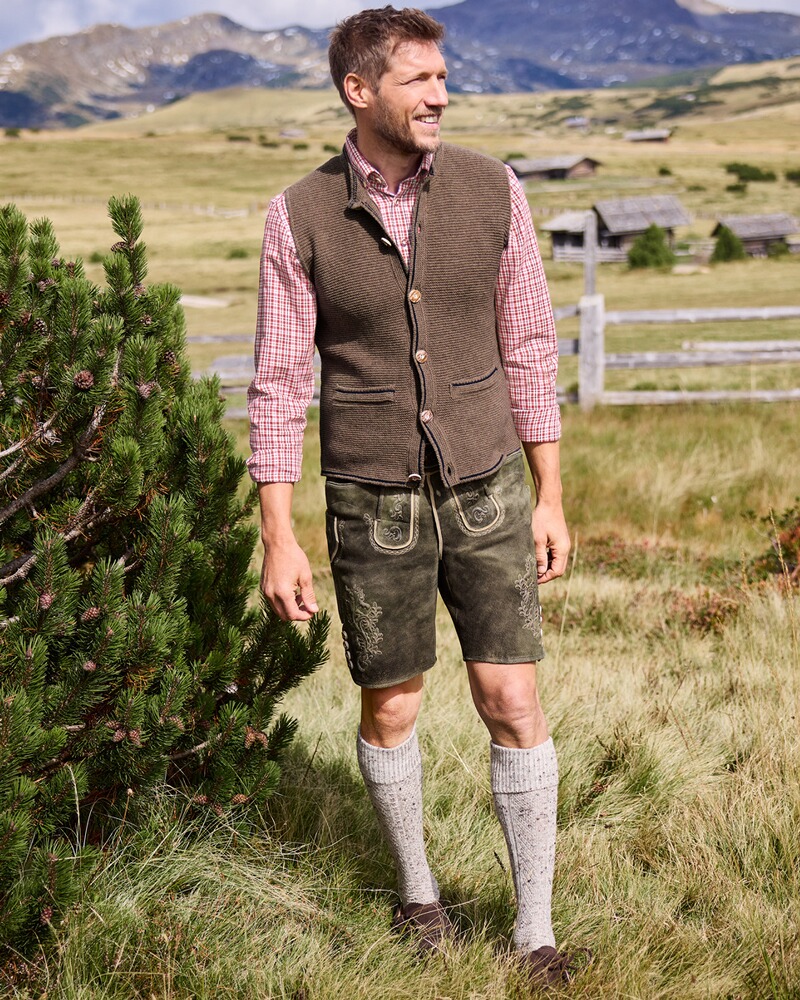 Kurze Lederhose mit Gürtel, Luis Steindl