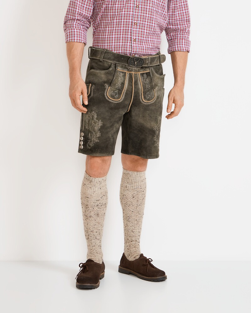 Kurze Lederhose mit Gürtel, Luis Steindl